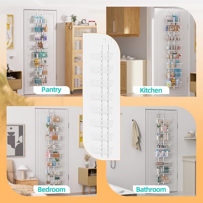 8-Tier Over Door Pantry Organizer - Image 4