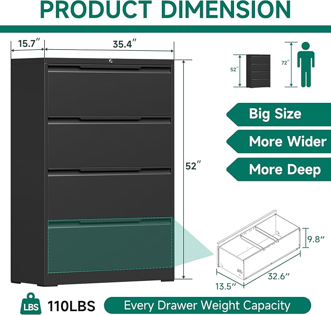 Metal Steel Filling Cabinets for Home Office - Image 2