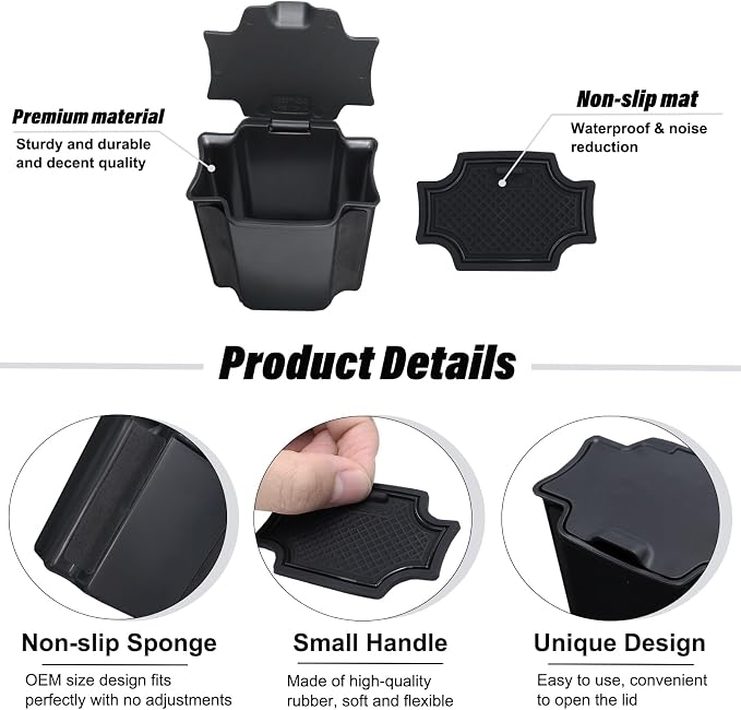 JKCOVER Center Console Coin Box Organizer Compatible - Image 4