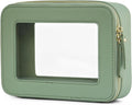 Popvibe Clear Makeup Bag Travel Cosmetic Case Transparent Toiletry Bag by POPVIBE