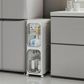 2-Tier Tall Narrow Storage Cabinet, Slim Bathroom Storage Cabinet by Lifelongpal