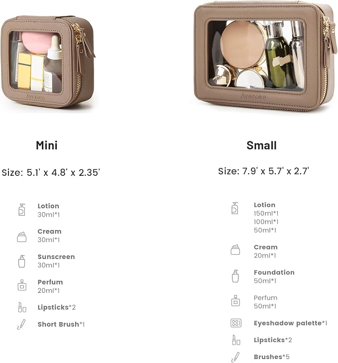 Aveniee Clear Makeup Bag Set - Image 2
