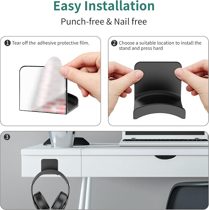 HomeMount Headphone Stand Headset Holder - Image 4