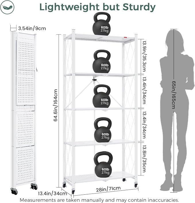DEANIC 5 Tier Foldable Storage Shelves - Image 3