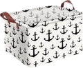 Anchor Storage Basket Waterproof Canvas Toy Storage Bin Home Anchor