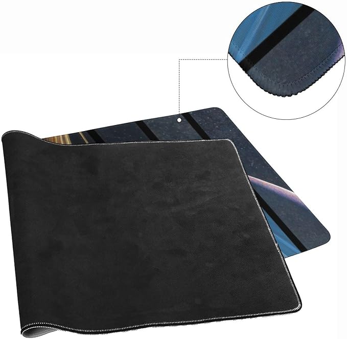 Cosmic Planet Large Mouse Pad, Vintage Aesthetic Gaming Desk Mat, XXL Keyboard - Image 5