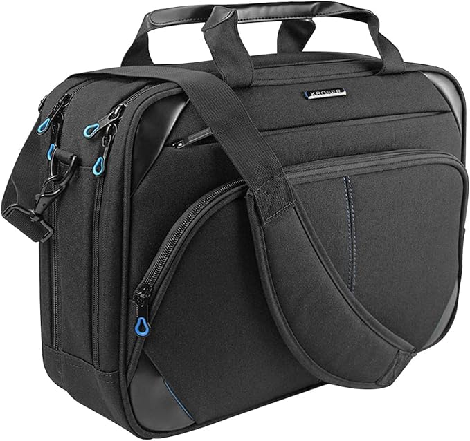 KROSER Laptop Bag 15.6 Inch Briefcase Messenger Bag Water Repellent Computer by KROSER