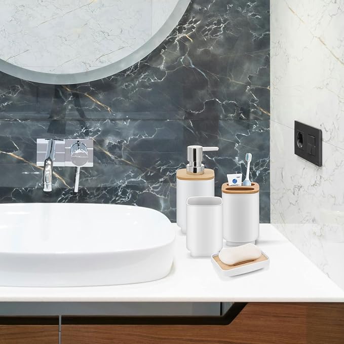 Bathroom Accessories Set, 24 Pieces Bathroom Accessory Set - Image 7