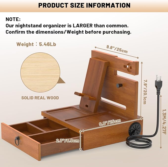 Wood Phone Docking Station - Image 4