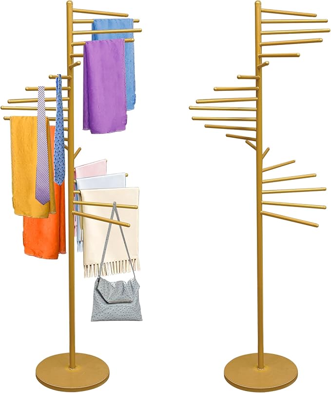 Royxen Scarf Organizer 20 Tiers, Hijab Organizer 60" Height, Purse Holder by Royxen