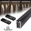 Square Closet Rods-Cuttable, Removable-Heavy Duty Black Wardrobe Rods and by Unknown