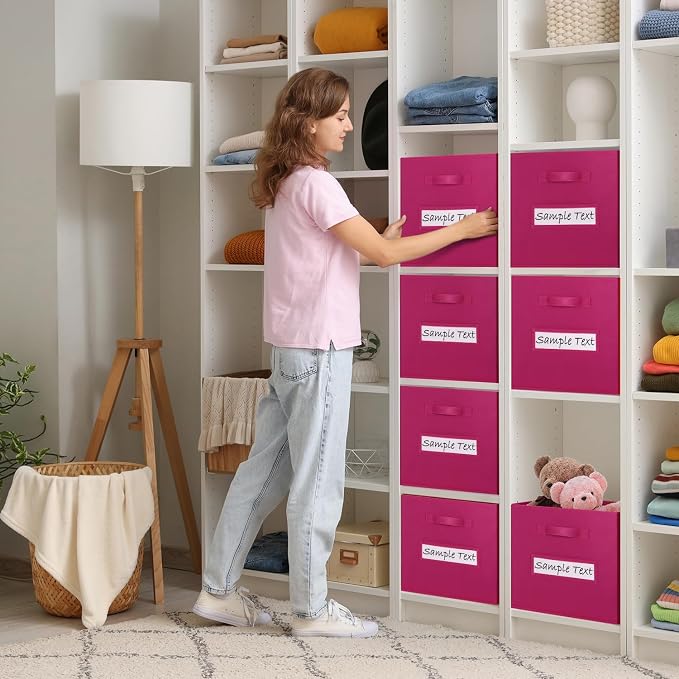 artsdi 13x13 storage cube bins Foldable Fabric storage cubes - Image 5