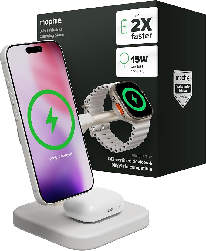 Mophie 3-in-1 Wireless Charging Stand by mophie