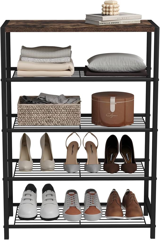 HOMEFORT 5-Tier Shoe Rack, Shoe Storage Shelf - Image 9