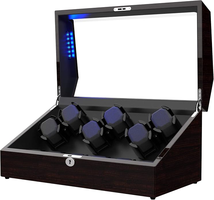 Watch Winder for 12 Storages, Wood Piano Paint Shell+ Extremely Silent Motors by ARCTICSCORPION