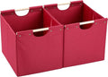 HOONEX Large Collapsible Storage Bins, Linen Fabric, Storage Baskets by HOONEX