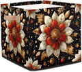 TropicalLife 13x13x13 Inch Large Fabric Storage Cube Flowers Foldable Storage by TropicalLife