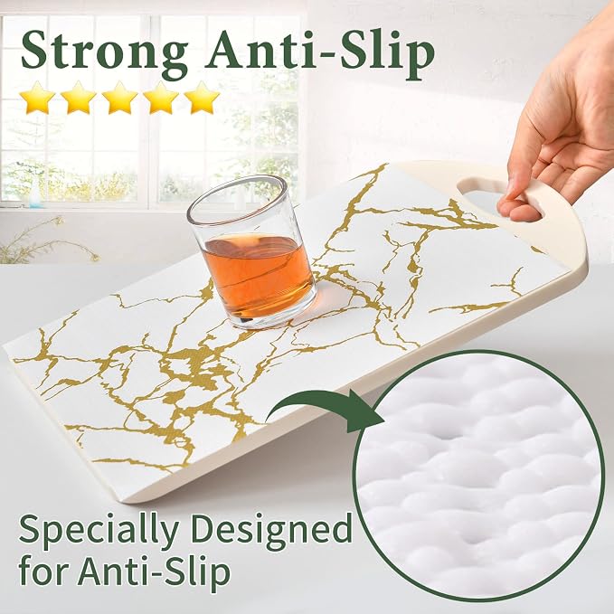 Drawer and Shelf Liner for Kitchen Cabinet Non Slip Waterproof Shelf Paper 23.6 - Image 2