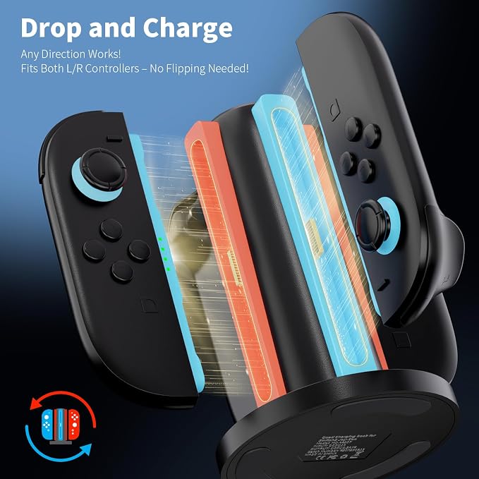 AceGamer 4-in-1 Charging Dock for Nintendo Switch 2 Joy-Con in Any Direction - Image 2