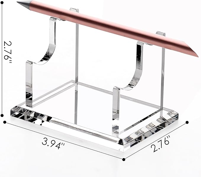 SANRUI 2 Tier Acrylic Pen Holder Display Stand, Fountain Pen Pencil Makeup - Image 2