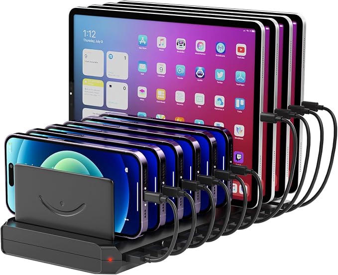 Charging Station for Multiple Devices, Charging Station for iPhone Apple Watch by Vantacent89