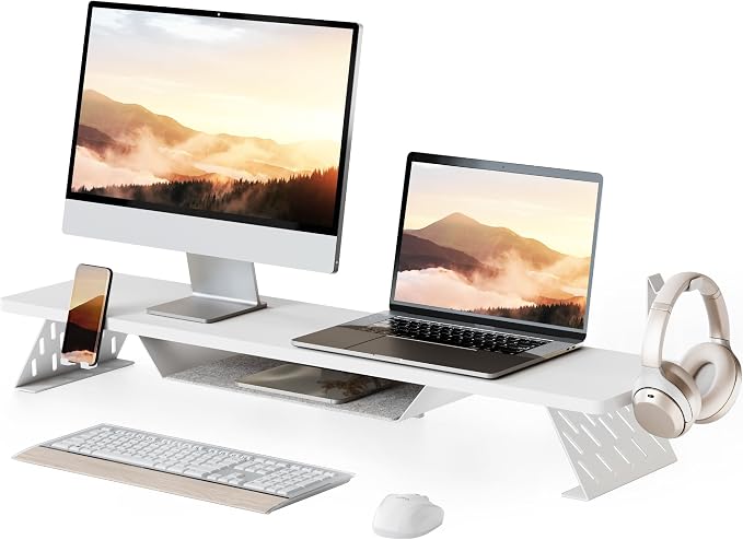 Fenge Dual Monitor Stand, 42.5 Inch Monitor Riser by Fenge