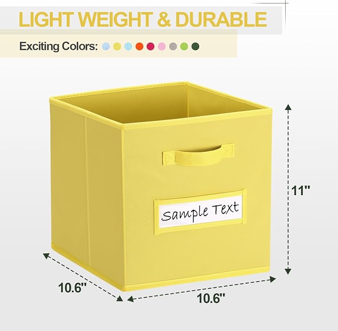 artsdi 11x11 storage cube bins Foldable Fabric storage cubes - Image 2