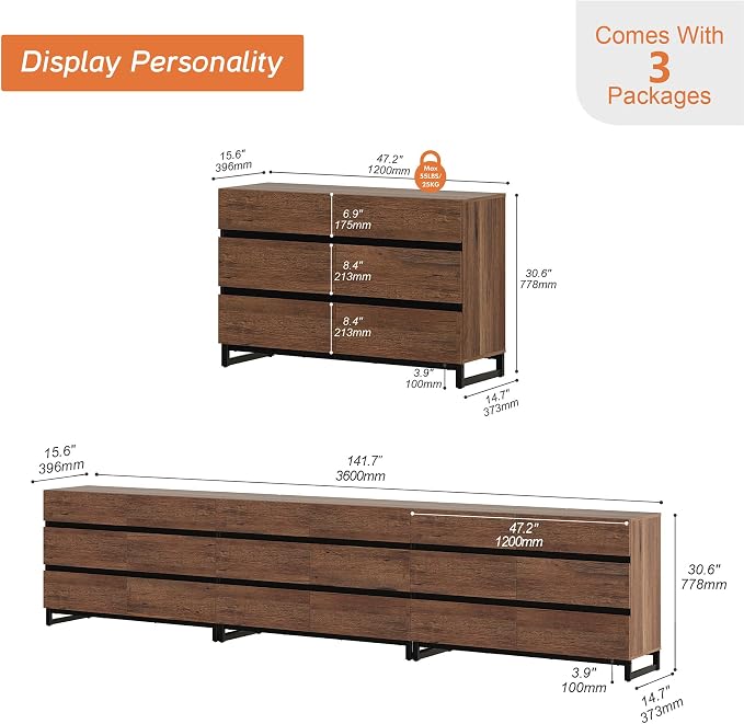 WAMPAT Dresser for Bedroom, Closet Organizers and Storage - Image 2