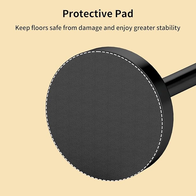 YUMORE Freestanding Toilet Paper Holder, Matte Black/Floor Standing Weighted - Image 7