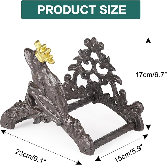 Sungmor Heavy Duty Cast Iron Garden Hose Holder | Water Hose Hanger Wall - Image 5