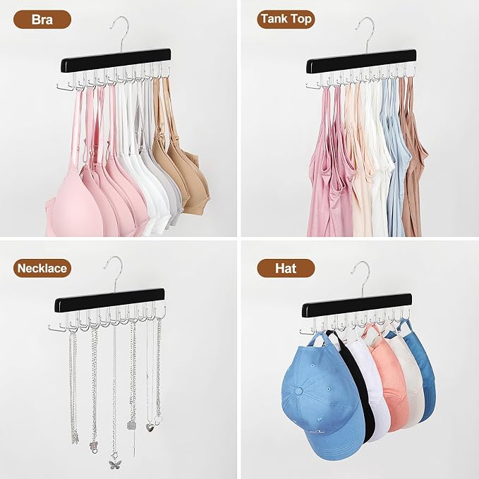 TOPIA HANGER 2 Pack 2 in 1 Belt Tie Hanger - Image 6