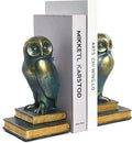 Book Ends for Shelves, Owl Decorative Bookends Bronze Bird Book Stopper Unique by Kakizzy