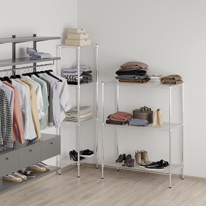 21" Deep x 42" Wide x 54" Height Wire Shelving Kit | 3-Tier | NSF Commercial - Image 6