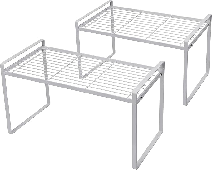 2Pack Cabinet Shelf Organizer Storage Rack Space Saving by Shantton