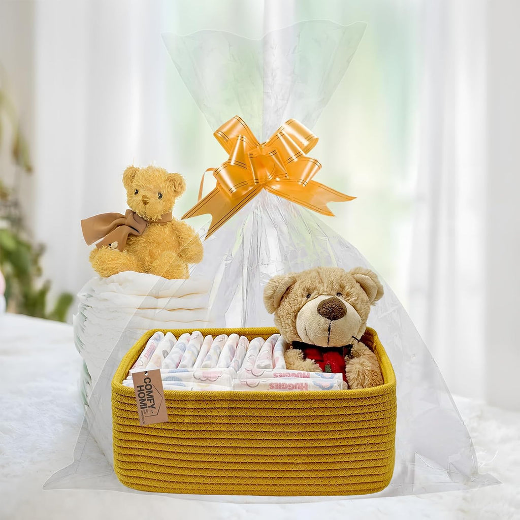 13" x 8.5" x 5.1" Storage Baskets for Organizing | Cotton Rope Woven