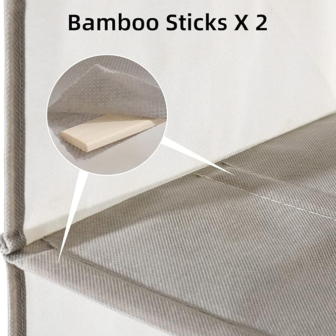 2 Packs Hanging Closet Organizer Storage, 6-Shelf Hanging Shelves Clothes - Image 4