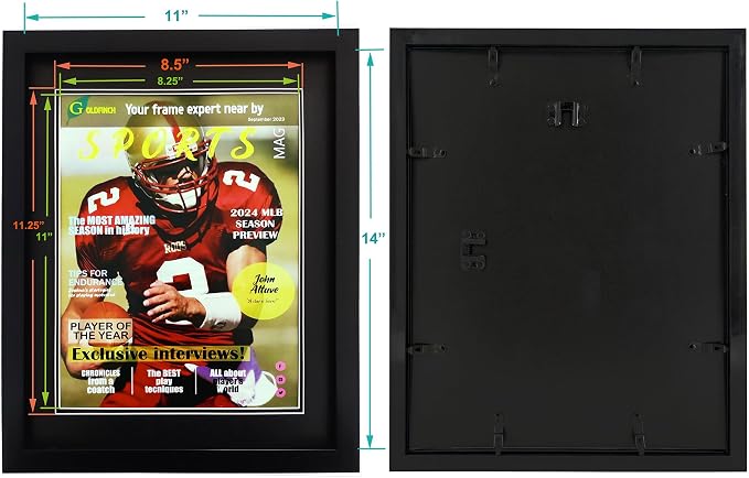 Goldfinch 4 Packs Sports Magazine Frame Displays Magazines Measuring 8.5 x - Image 4