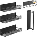 5-Pack Magnetic Shelves for Laundry Room Organization, Strong Hold Refrigerator by Unknown