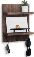 Key Holder Wall Mount, Mail Shelf Decor by Lucundm