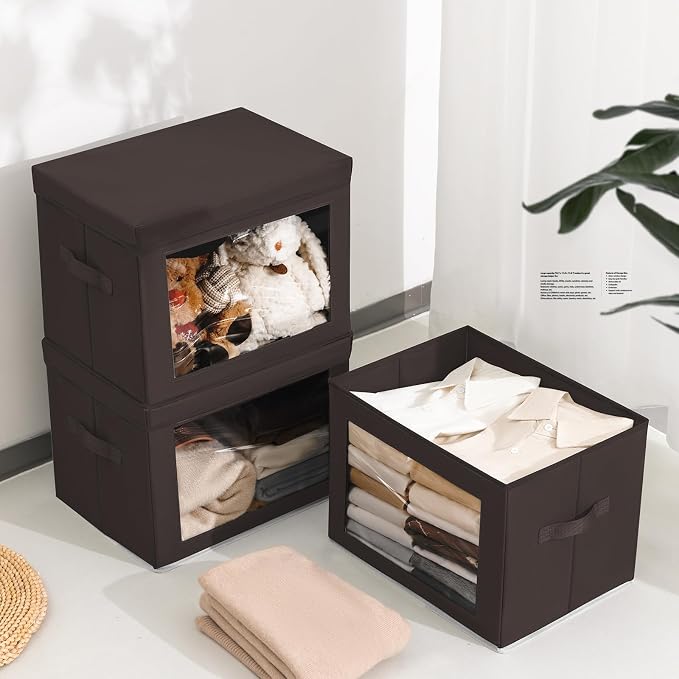 Stackable Storage Bins with Lids - Image 4