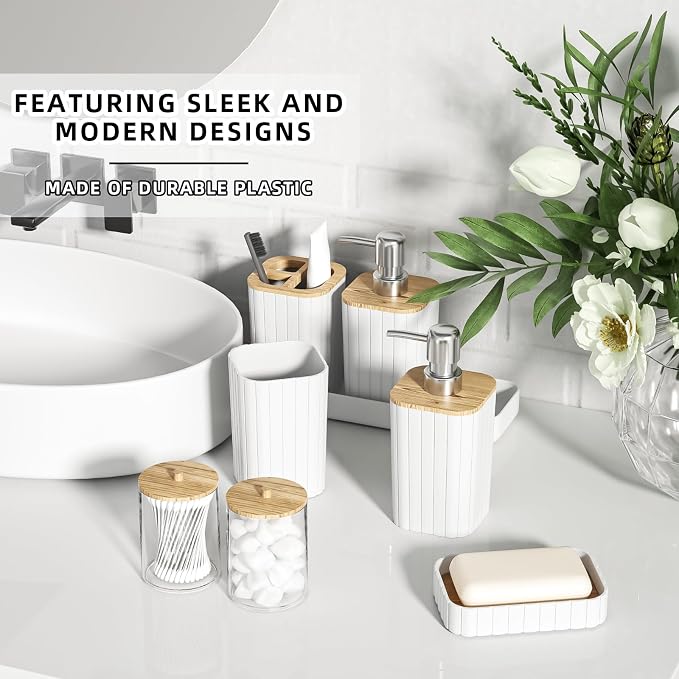 Bathroom Set - 25PC White Bathroom Set - Image 3