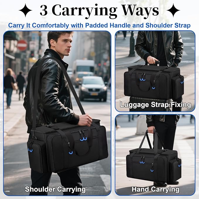 Large Dj Cable Bag with Laptop and Microphone Pocket, Dj Bag - Image 7