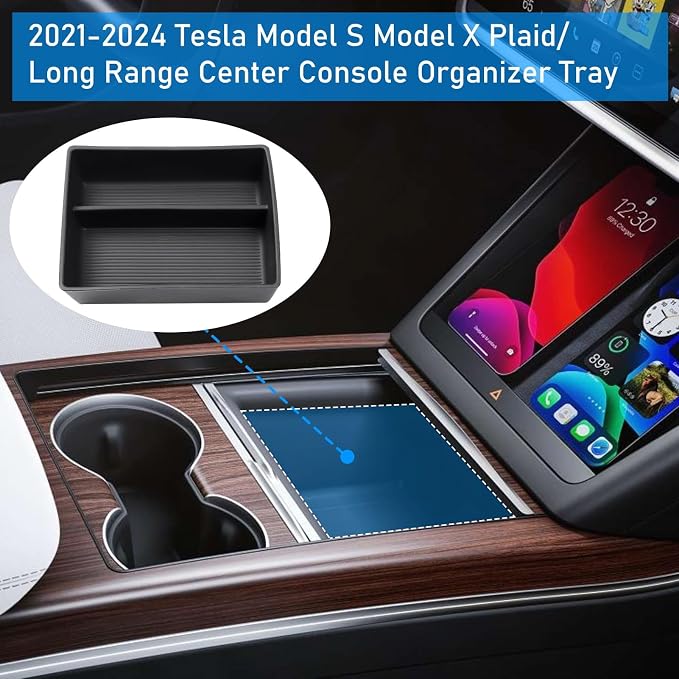 Yumzeco Compatible with 2021-2025 Tesla Model S Model X Center Console - Image 3
