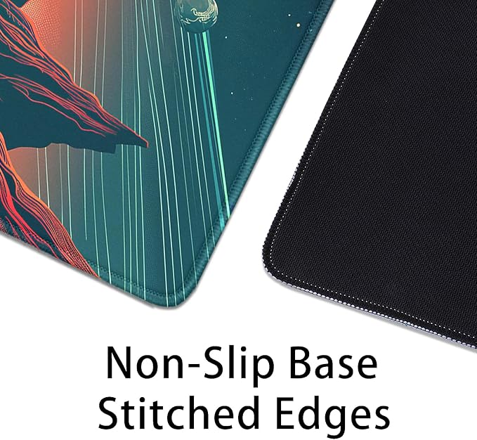 Sci Fi Space Planet Mouse Pad, Extended Mousepad Desk Pad - Image 6