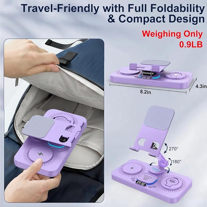 30W Charging Station for Apple Products, Foldable Wireless Charger - Image 6