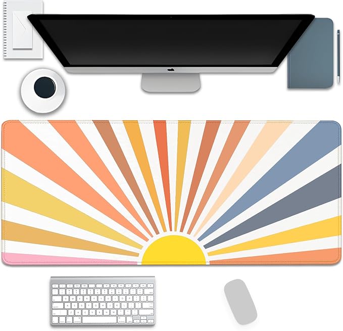 Straight Sun Rays Mouse Pad, XL Sunlight Mousepad Desk Pad by Unknown