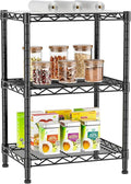 3 Tier Adjustable Storage Shelves Heavy Duty Metal Utility Shelf Wire Shelving by Golpart