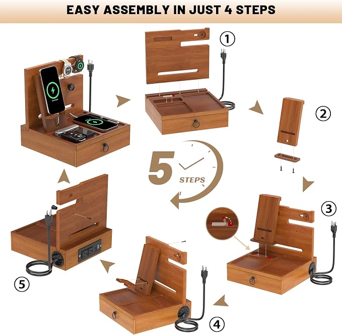 Wood Phone Docking Station - Image 7