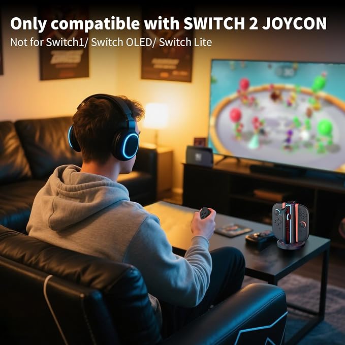 AceGamer 4-in-1 Charging Dock for Nintendo Switch 2 Joy-Con in Any Direction - Image 7