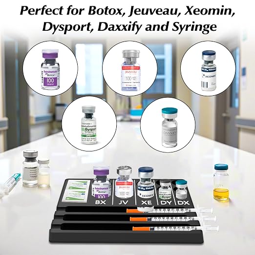 Aesthetic Practitioner Vial Holder Syring Tray, Spill-Resistant Vial Holder & - Image 2